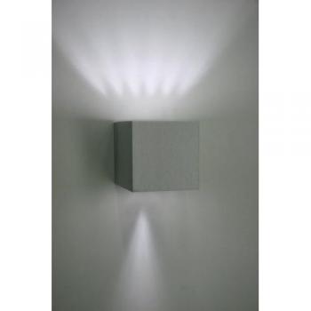 Milan Dau Wandleuchte Würfelform Aluminium