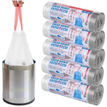 Buste Spazzatura Profumate 30lt 50x60 con Manici - 5 Rotoli da 100pz