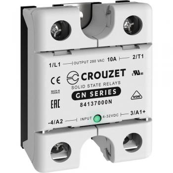 Relè a semiconduttore 84137000N 10 a Tens.comm.max: 280 v/ac Commutazione zero crossing 1 pz. - Crouzet