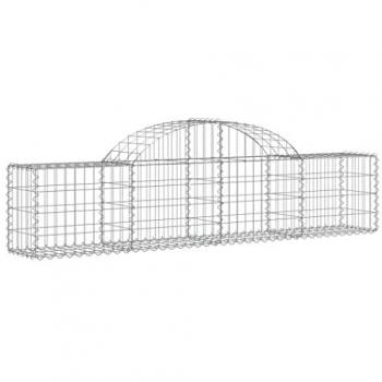 Ceste Gabbioni ad Arco in Ferro Zincato 40 pz 200x30x40/60 cm