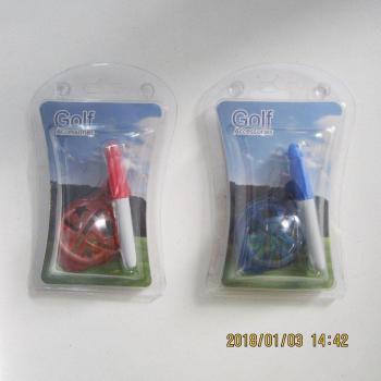 Verpackte Golfball-Liner mit Stiften