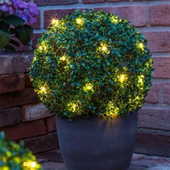 Decorazione Palla di Bosso con Luce Interna 35 cm