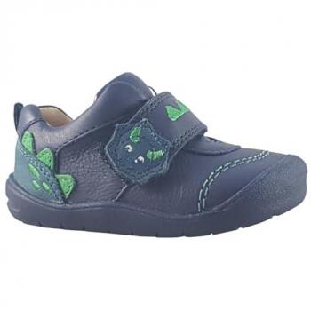 Start-Rite Boy's Dino Foot Boys First Shoes - Navy - Size: F (Standard)/6