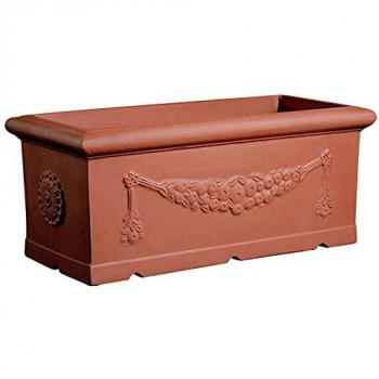 Elbi - Cassetta resina Festonata 100 cm. Terracotta