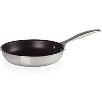 Le Creuset 3-lagige Plus Bratpfanne und Kochtopf, Silber