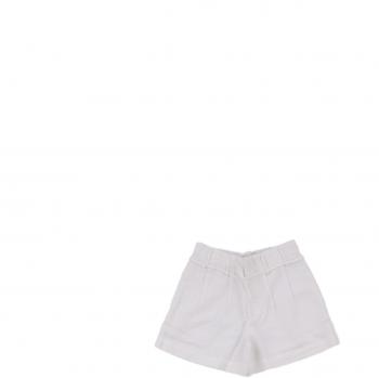 Pantaloni Corti Bambina GUESS Bianco Mistura di Lino