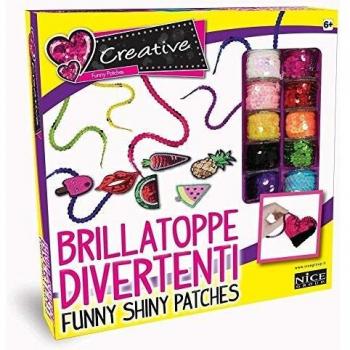 Nice Group-Brillatoppe Divertenti Fai da Te-Crea Le tue Toppe Scintillanti-02518, Multicolore, 2518