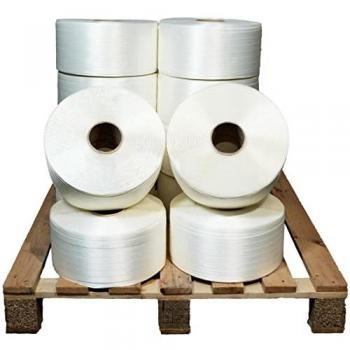 Lot de 12 Feuillards de cerclage textile haute résistance 13 mm x 1100 m - Résistance 375 kg