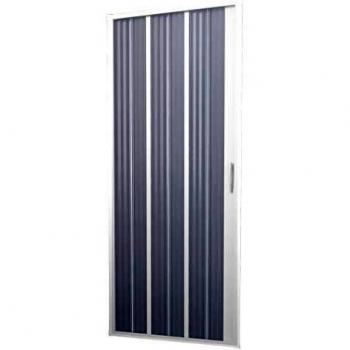 Puerta de ducha de PVC plegable blanca h 185 modelo Flex apertura lateral 140 cm
