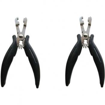 Micro Ring Hair Extension Plier – Black, 14.5 cm × 6 mm