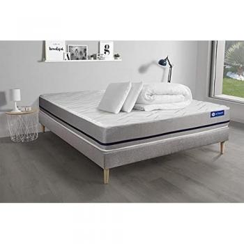 Materasso 200x200 cm in Lattice e Memory Foam con Guanciali e Piumino