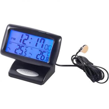 2 in 1 Car Digital Clock Thermometer