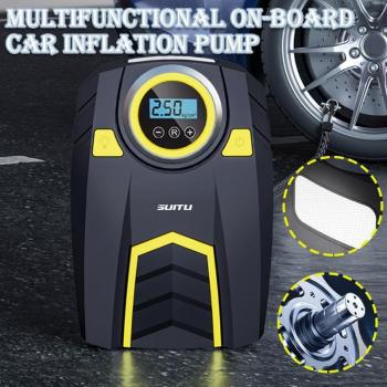 Pompka przenośna do opon samochodowych 12V 150 PSI z cyfrowym wyświetlaczem i światłem LED