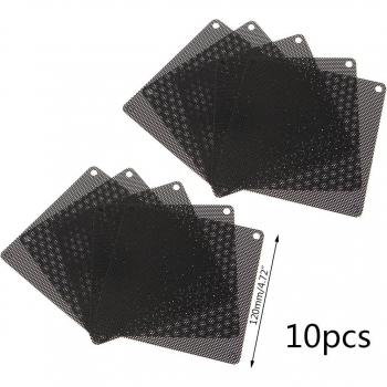 10PCS 120MM Cuttable Black Dust Filter