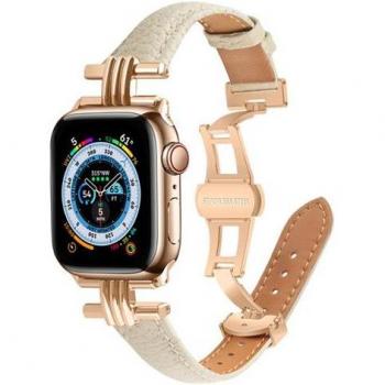 EKO Kunstleder Uhrenarmband Beige