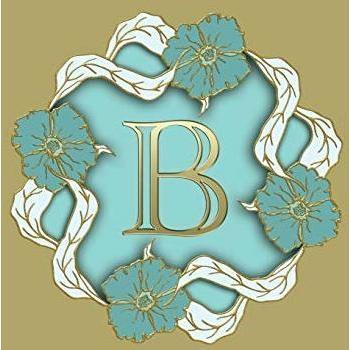 B: 100 Pages 8.5 X 11 Monogram Notebook College Ruled Line Paper