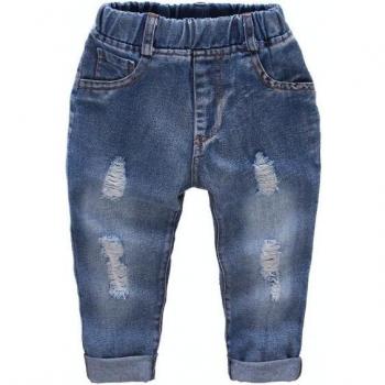 Pantalon denim enfants – Garçons 3-8 ans (trou)