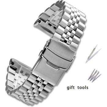 Correa de acero inoxidable 22mm para reloj Seiko