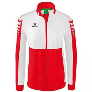 Erima Women's Six Wings Long Sleeve Presentation Jacket Red/White Size 34