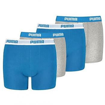 PUMA Jungen Casual Boxershort 4 Stück – Baumwolle/Elasthan, Größe 152