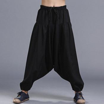 Men's Cozy Elastic Waist Cross Pants K262