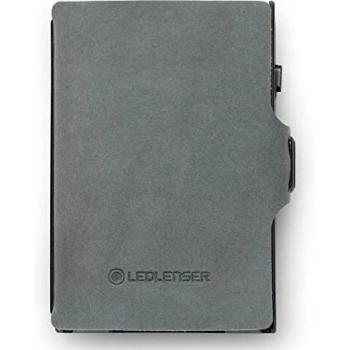 Cartera LED Lenser con Linterna y Protector de Tarjetas 150 lm - Gris