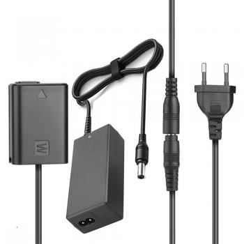 Batería de Prueba NP-FW50 + AC Adapter Universal para Sony A6400, A6300, A7, A7II, A7RII, A7SII, A7S, A7S2