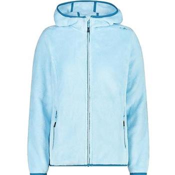 CMP 38P1546 Women’s Light Turquoise Hooded Fleece Jacket (Medium)