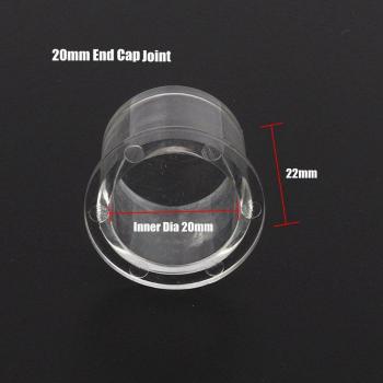 Transparent Acrylic Aquarium Pipe Connector - 20/25mm Tee Elbow Joint, 1pc