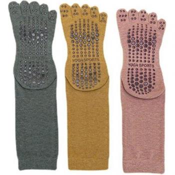 3 Pairs Women's Cotton Pilates Socks