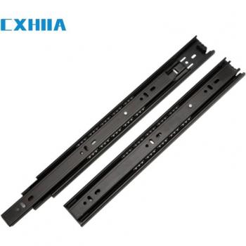 CXHIIA 4510 Black Three-Section Silent Drawer Slide