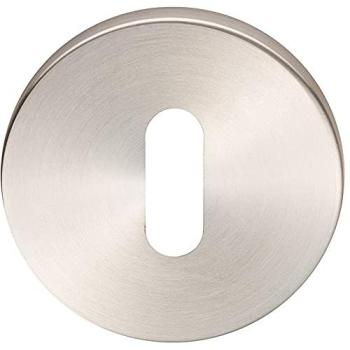 Metallic 52 mm Slim Lock with Satin‑Steel Escutcheon