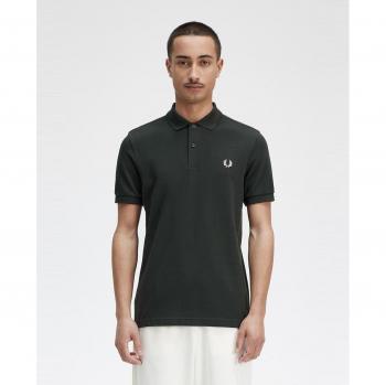 Polo Fred Perry Manga Larga Piqué Verdes Noches