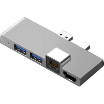 Station d'accueil Hub 4K USB 3.1 pour Surface Pro 4/5/6