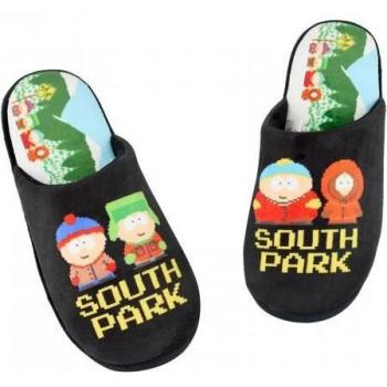 Pantuflas South Park Estilo Mule Hombre 9-10 UK Amarillo/Negro
