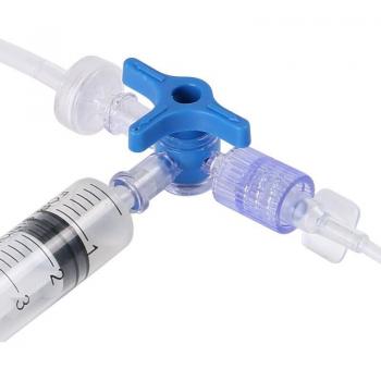 Luer-Lock 3-Wege-Adapter mit flexibler T-Verlängerung