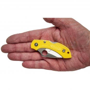 Couteau pliant Spyderco Dragonfly 2 Salt – Jaune à dents