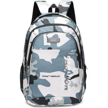 Mochila Escolar Camuflada para Adolescentes