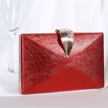 PU Chain Shoulder Evening Purse for Women