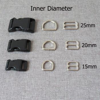 Accesorio de plástico para collar de mascota 15mm, 20mm, 25mm
