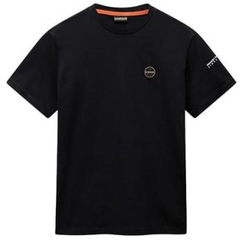 Napapijri Maglietta A Maniche Corte Badge Nera 2XL