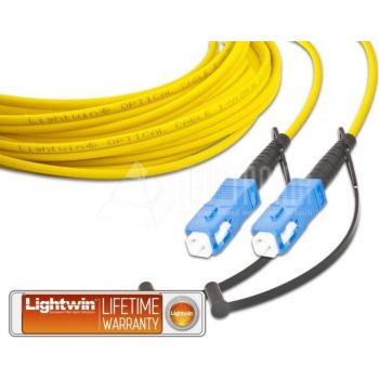 Lightwin SC-SC Glasfaserpatchkabel OS2, 1m, gelb