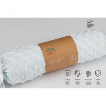 Cojín Caramelo Antivuelco Azul Para Bebé Personalizado Con Nombre Bordado