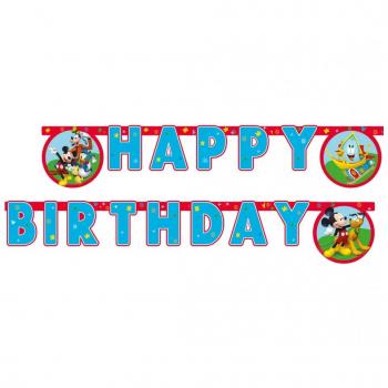 Happy Birthday Mickey Mouse Girlande – Procos Papierdeko