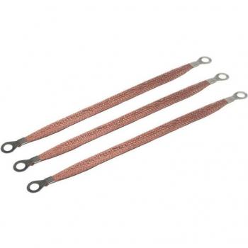 3PCS Span Cable Ground Wire - Copper Braid Copper Clad Aluminum 2.5/4/6 Square 200mm/250mm/300mm
