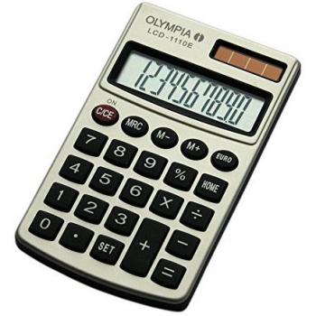 Calculatrice EURO OLYMPIA LCD-1110E 10 chiffres gris