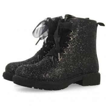 Gioseppo - Botas de niña con glitter y cordones de tul