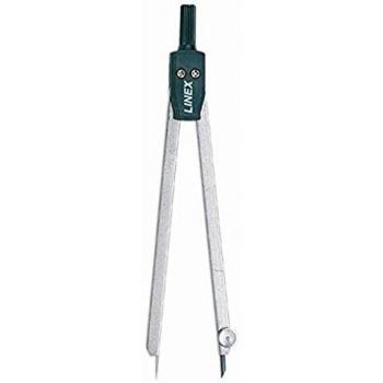 LINEX Zirkel 14 cm, silber, Soft Cover, inklusive extra Minen