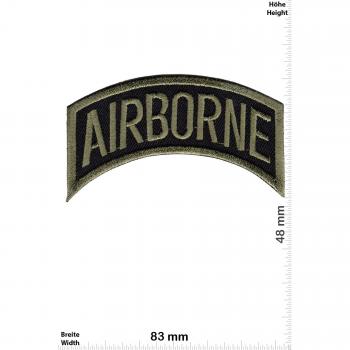 Militärischer Aufnäher: Airborne Green U.S. Army