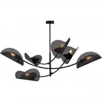 Euluna Gladio 6-Light Ceiling Fixture, Black